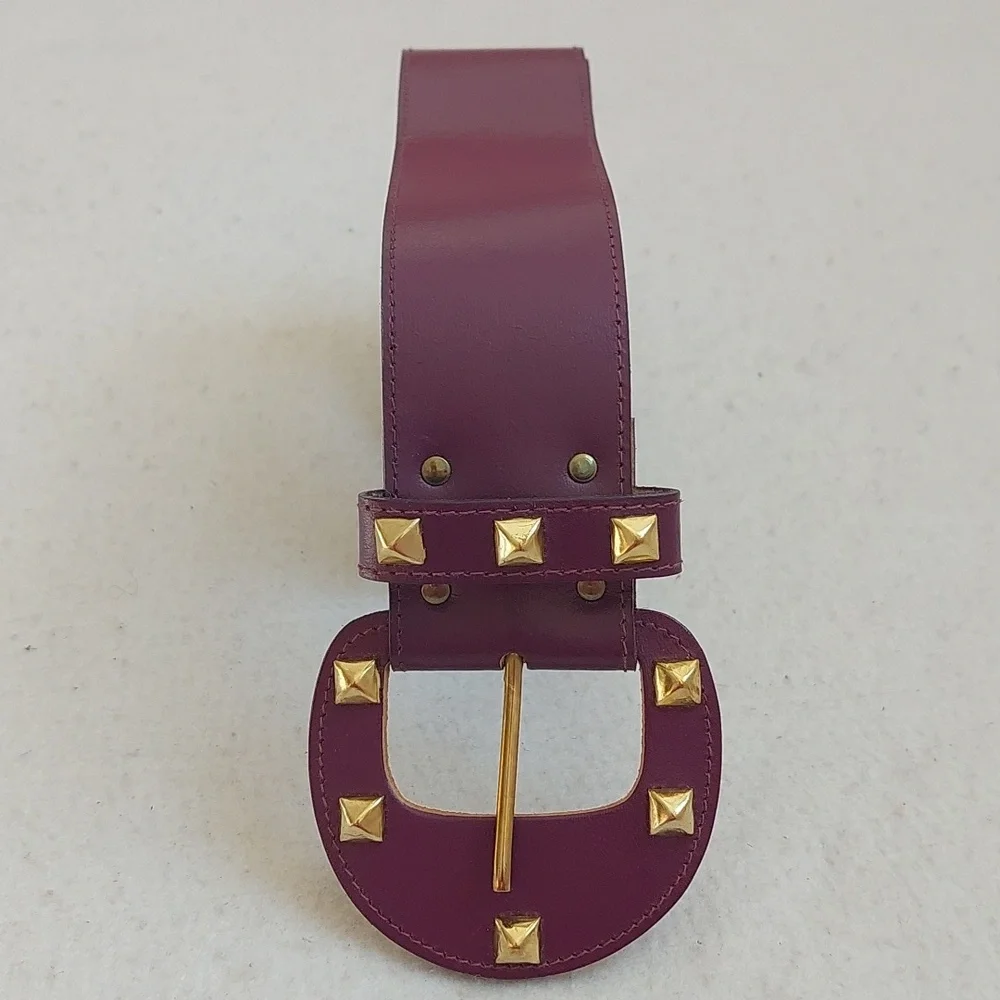 Purple studded belt NWOT